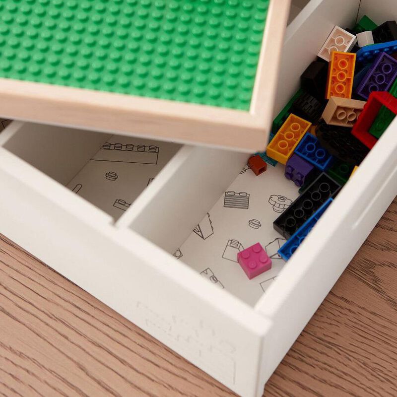 Pottery Barn Kids Lego Cubby Building Storage White Natural image number 2